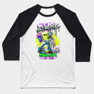 Zombie snack time Baseball T-Shirt